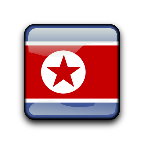 Nordkoreanske flagget vektor