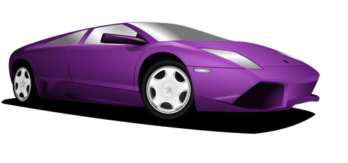 Violetti Lamborghini-vektorikuva