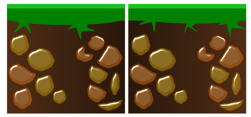 Grafica vectoriala de joc pictograma pentru terenuri