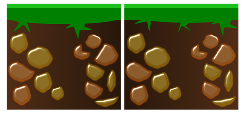 Gráficos vectoriales del icono del juego para la tierra