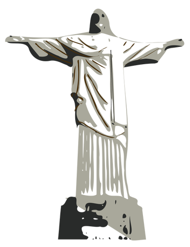 Vektor-Illustration von Christus dem Erlöser-statue