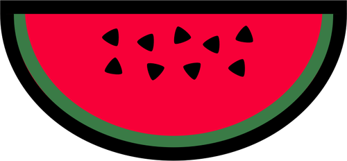 Watermellon icône vector clipart