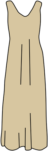 भूरे रंग की पोशाक वेक्टर छवि