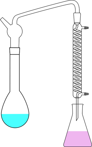 Chemie experiment vectorafbeeldingen