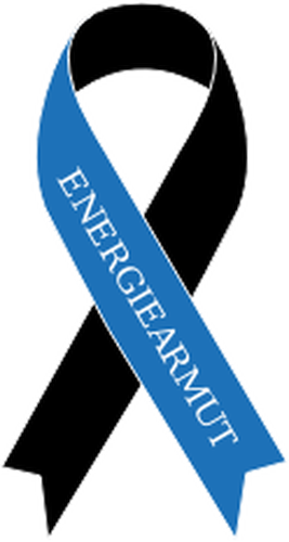 Blue awareness ribbon