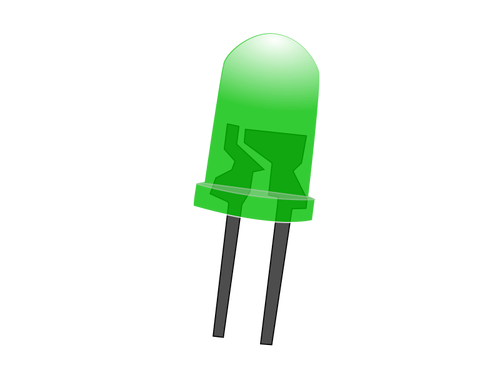 Grüne LED-Lampe