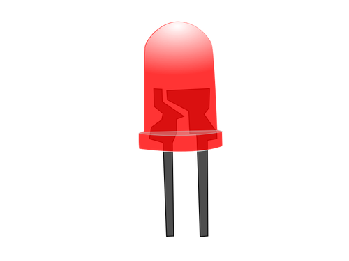 Red LED lamp