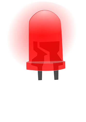 Красный LED лампа изображение