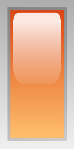 Ilustración de vector de caja naranja rectangular