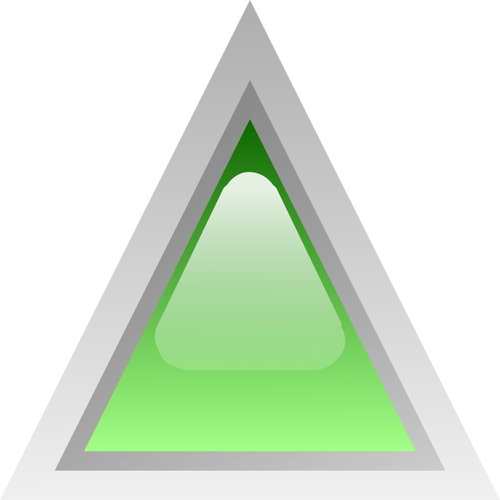 Led verde prediseñadas triángulo vector