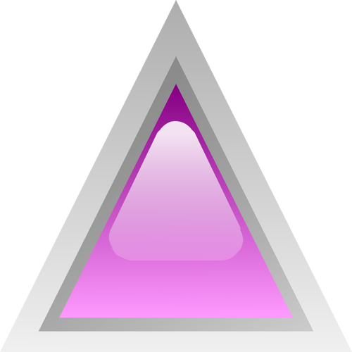 Fioletowy trójkąt led clip art wektor