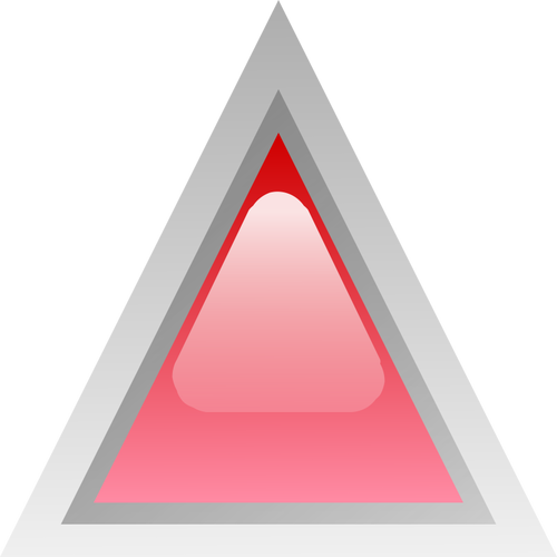 Led rouge image vectorielle triangle