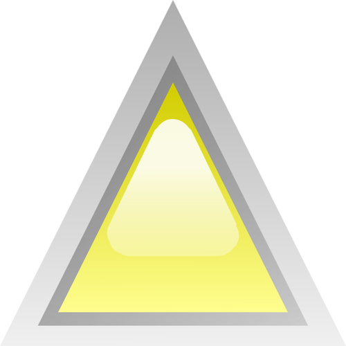 Keltainen led-kolmiovektorikuva