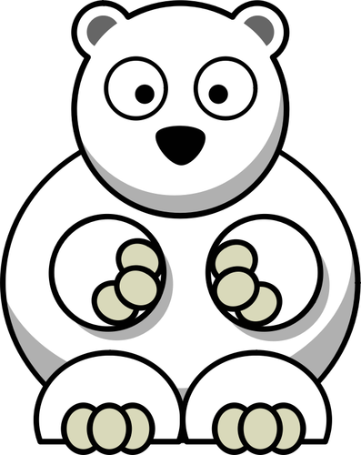 Oso polar confundido vectoriales Prediseñadas