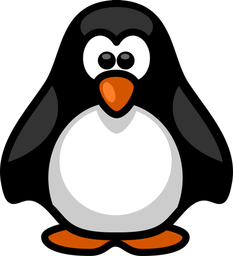 Clipart vectorial de juguete lindo tux