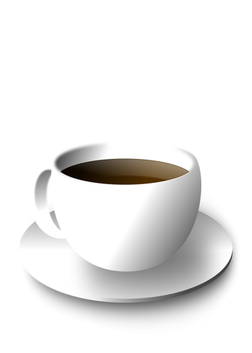 Vektor ilustrasi kopi atau teh dalam cangkir