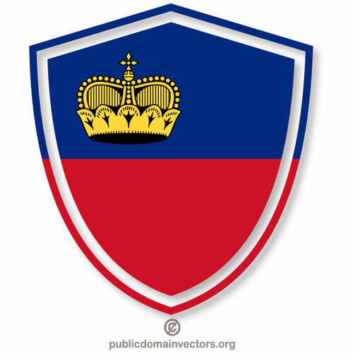 Symbole de drapeau du Liechtenstein