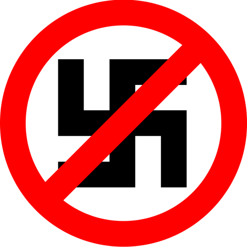 El nazismo prohibido vector símbolo