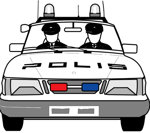 Police car vector