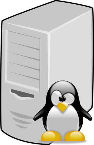 Linux server vektorový obrázek