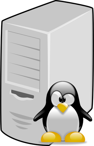 Linux server vektorový obrázek