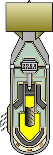 Vektör küçük resim atom bombası diyagram