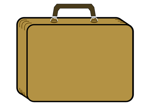 Suitcase vector image