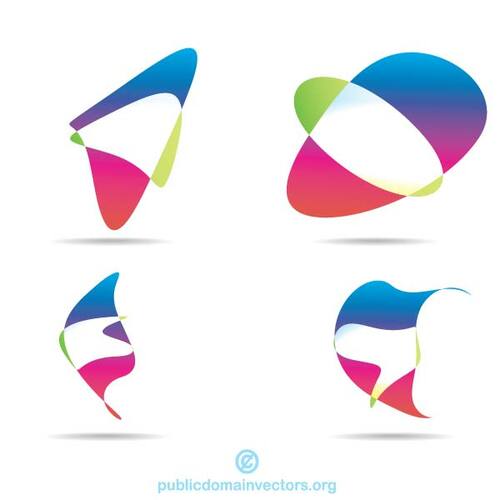 Logotyp elementy vector pack 6