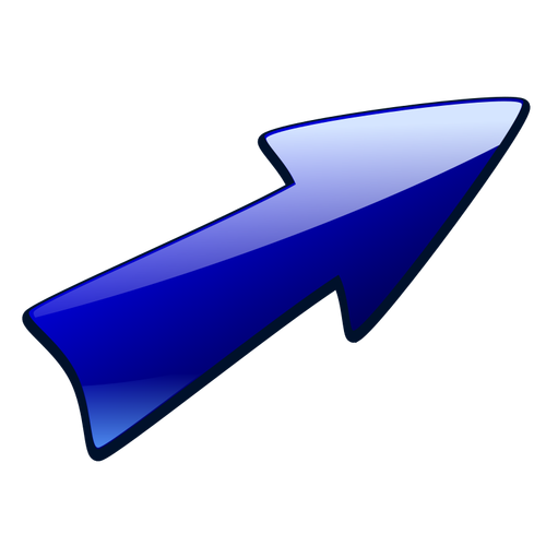 Image de flèche longue bleue