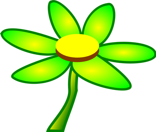 Векторные картинки свежий зеленый цветок