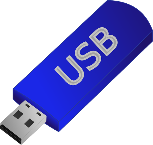 USB memory stick vector clip art