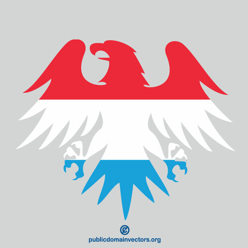 Bandera de Luxemburgo águila heráldica