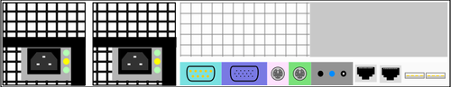 Calculator desktop porturile vector imagine