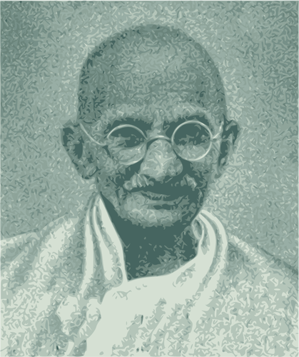Vektör Mahatma Gandi
