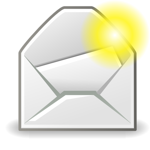 Neue e-Mail-Nachricht-Symbol Vektor-illustration