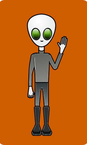 Alien Gruß