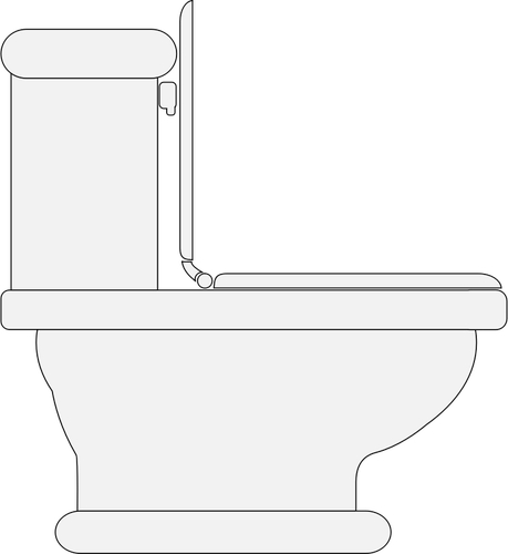 WC assento aberto vetor clip-art