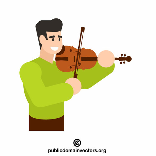 Man playing the violin