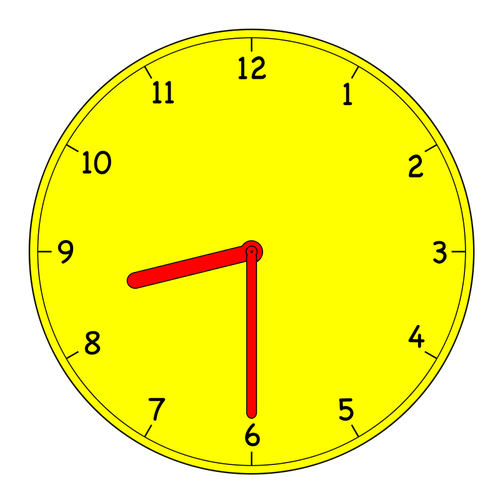 Analogue clock vector graphics