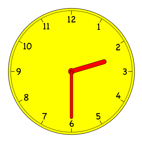 Analogové hodiny vektorový obrázek