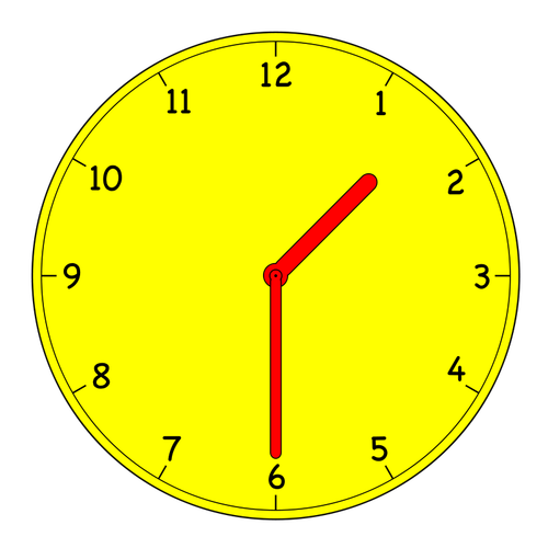 Rysunek wektor zegar analogowy