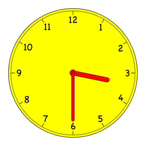 Gráficos de vector de reloj analógico