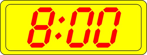 Digital clock display vector image