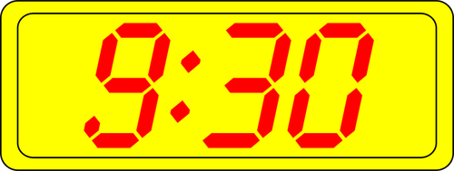 Digitaluhr Display Vektor-ClipArt