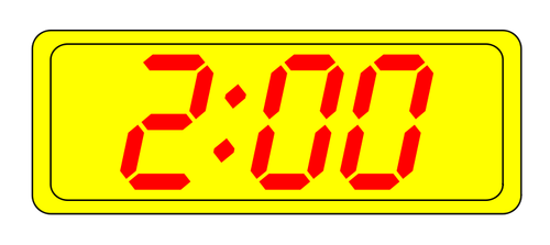 Digitaluhr Display Vektor-ClipArt