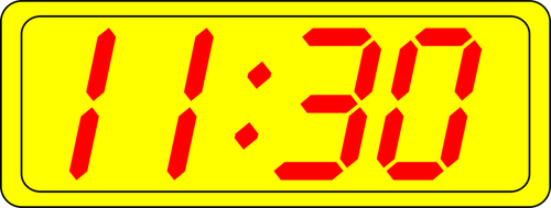 Digitaluhr Display Vektor-ClipArt