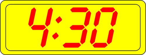 Digitaluhr Display Vektor-ClipArt