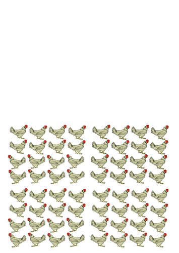 Image vectorielle de poules