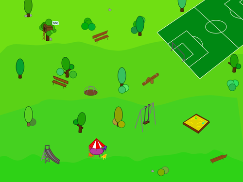 Ilustraţie de vector Park