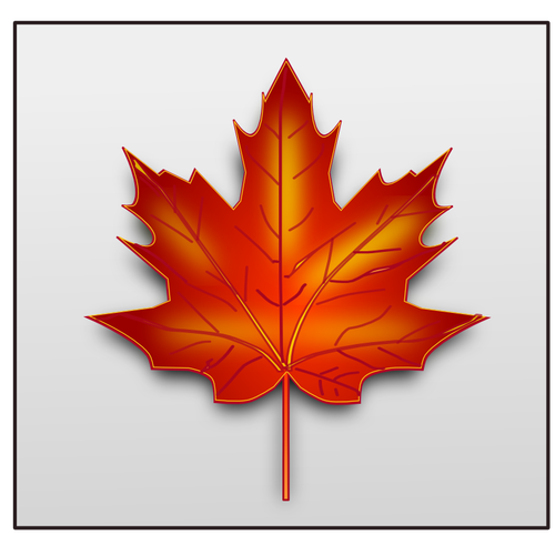 Brun maple leaf vektor image